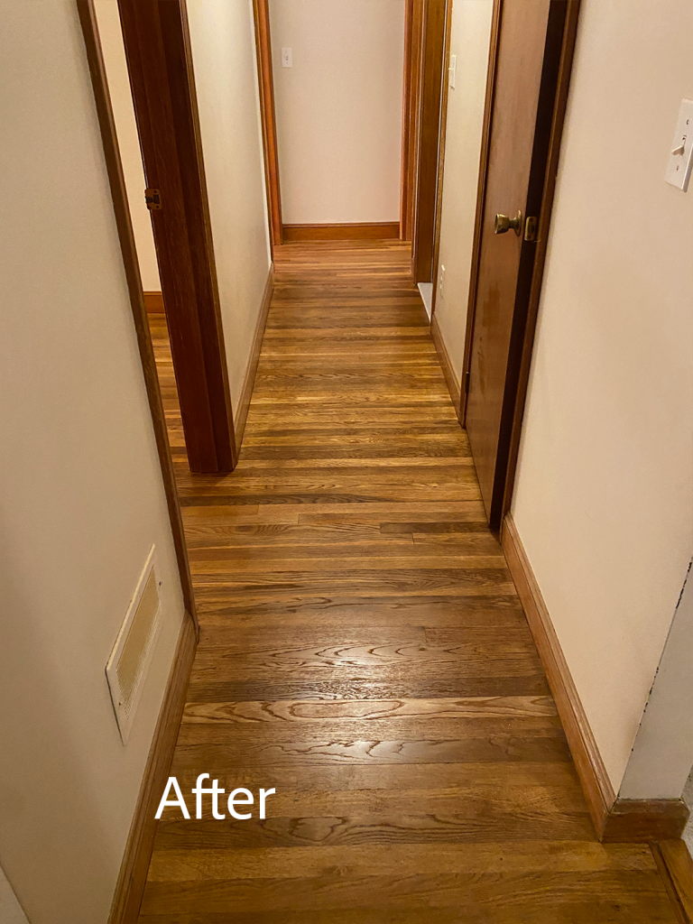 After Wood Floor Refinish