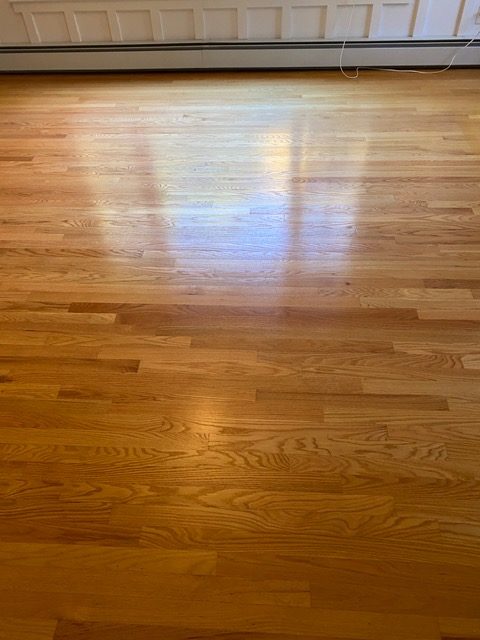 Resurfaced a warped wood floor in Harvard, MA - Mark's Master Service