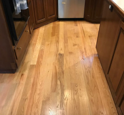 Replaced Ceramic Tile Floor with Red Oak Wood Flooring in Lexington | Mark's Master Service