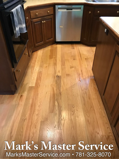 Replaced Ceramic Tile Floor with Red Oak Wood Flooring in Lexington | Mark's Master Service