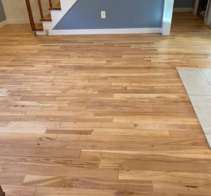 Wood floor refinishing and patching in Billerica