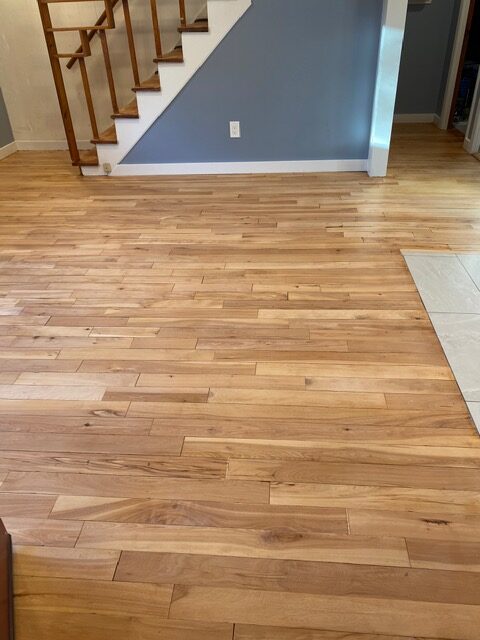 Wood floor refinishing and patching in Billerica, MA