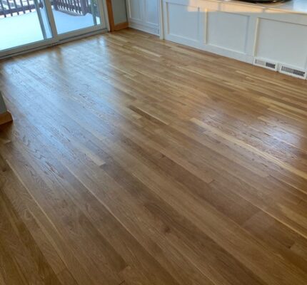 1st time homebuyer in Chelmsford needed oak floors sanded and refinished.