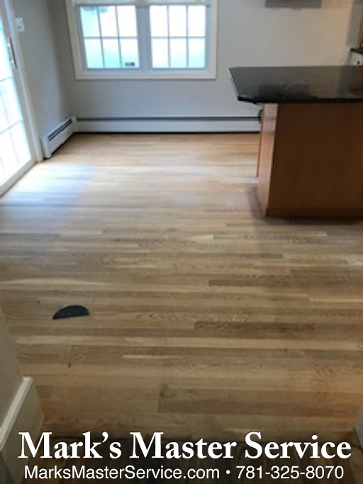 Wood floor sanding and staining in Tewksbury 