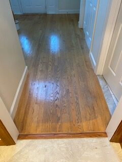 Refinished Wood Stairs in Bedford, MA
