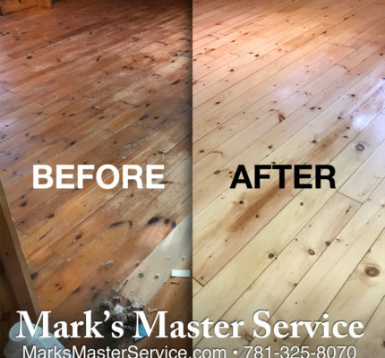 Wood floor sanding and refinishing in Harvard, MA by Mark's Mater Service
